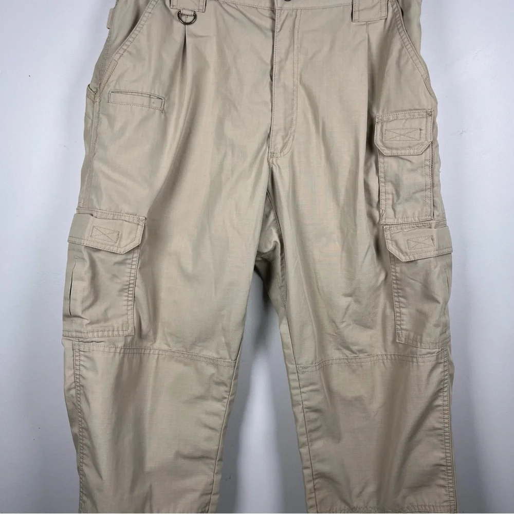 5.11 MEN’S REGULAR FIT TACLITE RIPSTOP CARGO PANT Khaki Outdoor 34x34 Gorpcore - Picture 4 of 10
